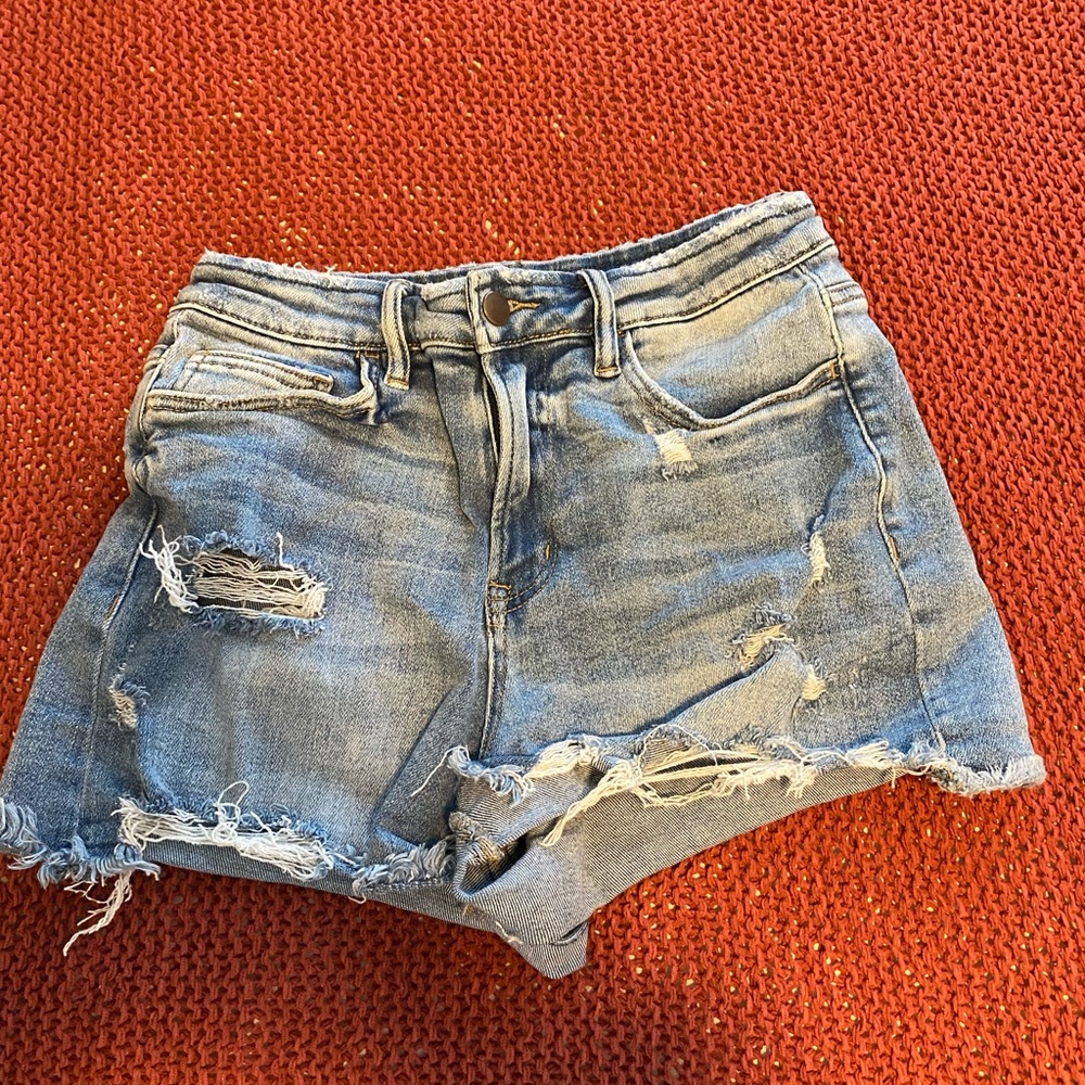High Waist Jean Shorts